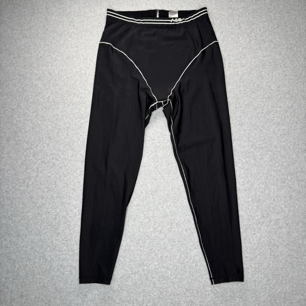 Adam Selman Sport French Cut Banded Leggings High Rise XL Black